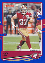 Load image into Gallery viewer, 2020 Donruss NFL BLUE PRESS PROOF Parallels ~ Pick Your Cards