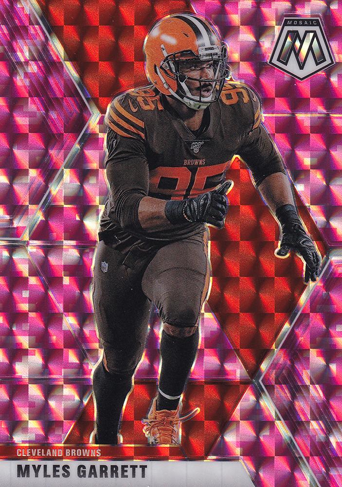 MYLES GARRETT MOSAIC CARD JERSEY #95 CLEVELAND BROWNS 2020 Panini