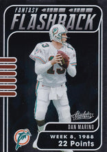 Load image into Gallery viewer, 2020 Panini Absolute NFL Football FANTASY FLASHBACK Inserts ~ Pick Your Cards