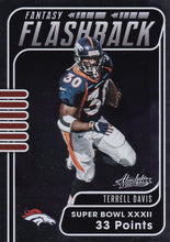 Load image into Gallery viewer, 2020 Panini Absolute NFL Football FANTASY FLASHBACK Inserts ~ Pick Your Cards