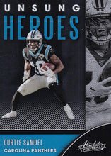 Load image into Gallery viewer, 2020 Panini Absolute NFL Football UNSUNG HEROES Inserts ~ Pick Your Cards