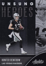 Load image into Gallery viewer, 2020 Panini Absolute NFL Football UNSUNG HEROES Inserts ~ Pick Your Cards