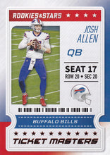Load image into Gallery viewer, 2020 Panini Rookies & Stars NFL TICKET MASTERS Inserts ~ Pick Your Cards