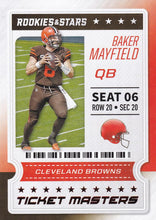 Load image into Gallery viewer, 2020 Panini Rookies & Stars NFL TICKET MASTERS Inserts ~ Pick Your Cards