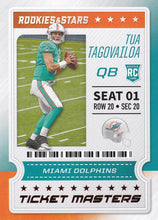 Load image into Gallery viewer, 2020 Panini Rookies & Stars NFL TICKET MASTERS Inserts ~ Pick Your Cards
