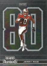 Load image into Gallery viewer, 2020 Panini Playoff NFL Football BEHIND THE NUMBERS Inserts ~ Pick Your Cards