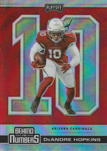 Load image into Gallery viewer, 2020 Panini Playoff NFL Football BEHIND THE NUMBERS Inserts ~ Pick Your Cards
