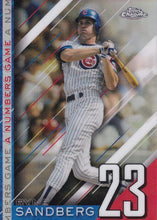 Load image into Gallery viewer, 2020 Topps Chrome Update Baseball A NUMBERS GAME Inserts ~ Pick your card