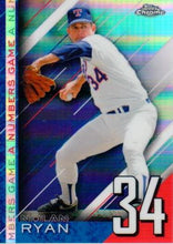 Load image into Gallery viewer, 2020 Topps Chrome Update Baseball A NUMBERS GAME Inserts ~ Pick your card