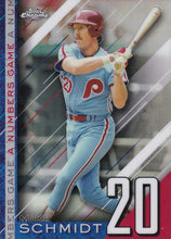 Load image into Gallery viewer, 2020 Topps Chrome Update Baseball A NUMBERS GAME Inserts ~ Pick your card