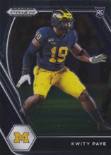 Load image into Gallery viewer, 2021 Panini Prizm Draft Picks Collegiate Football Cards #101-200 ~ Pick Your Cards