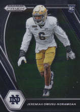 Load image into Gallery viewer, 2021 Panini Prizm Draft Picks Collegiate Football Cards #101-200 ~ Pick Your Cards