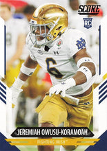 Load image into Gallery viewer, 2021 Panini Score NFL Football Cards #301-400 ~ Pick Your Cards