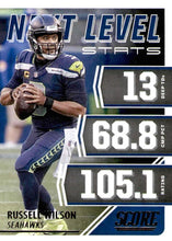 Load image into Gallery viewer, 2021 Panini Score NFL Football NEXT LEVEL STATS Inserts ~ Pick Your Cards