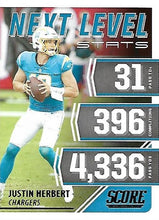 Load image into Gallery viewer, 2021 Panini Score NFL Football NEXT LEVEL STATS Inserts ~ Pick Your Cards