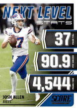 Load image into Gallery viewer, 2021 Panini Score NFL Football NEXT LEVEL STATS Inserts ~ Pick Your Cards
