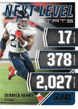 Load image into Gallery viewer, 2021 Panini Score NFL Football NEXT LEVEL STATS Inserts ~ Pick Your Cards