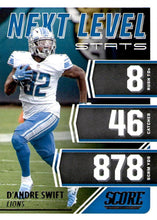 Load image into Gallery viewer, 2021 Panini Score NFL Football NEXT LEVEL STATS Inserts ~ Pick Your Cards