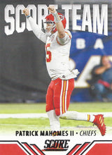Load image into Gallery viewer, 2021 Panini Score NFL Football SCORE TEAM Inserts ~ Pick Your Cards