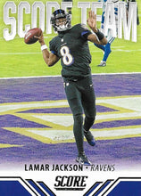 Load image into Gallery viewer, 2021 Panini Score NFL Football SCORE TEAM Inserts ~ Pick Your Cards