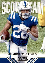 Load image into Gallery viewer, 2021 Panini Score NFL Football SCORE TEAM Inserts ~ Pick Your Cards
