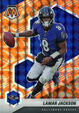 Load image into Gallery viewer, 2021 Panini Mosaic NFL Football PRIZM REACTIVE ORANGE Parallels ~ Pick Your Cards