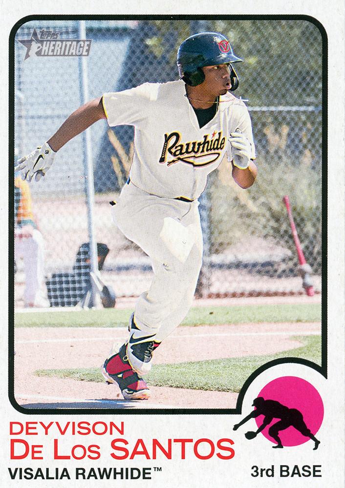 2022 Topps Heritage Minors Base Card #74 Diego Cartaya - Rancho