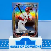 Load image into Gallery viewer, 2021 Bowman Scouts’ Top 100 Chrome Refractor Inserts ~ Pick your card