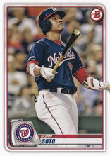 Load image into Gallery viewer, 2020 Bowman Baseball Cards (1-100): #10 Juan Soto