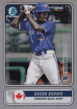 Load image into Gallery viewer, 2020 Bowman - Spanning the Globe Chrome Refractor Insert: #STG-DB Dasan Brown