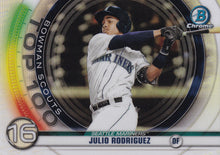 Load image into Gallery viewer, 2020 Bowman Scouts’ Top 100 Chrome Refractor Insert ~ Pick your card