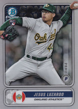 Load image into Gallery viewer, 2020 Bowman - Spanning the Globe Chrome Refractor Insert: #STG-JL Jesus Luzardo