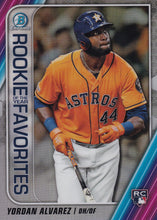 Load image into Gallery viewer, 2020 Bowman - Rookie of the Year Favorites Chrome Refractor Insert: #ROYF-YA Yordan Alvarez
