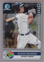 Load image into Gallery viewer, 2020 Bowman - Spanning the Globe Chrome Refractor Insert: #STG-UB Ulrich Bojarski