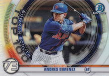 Load image into Gallery viewer, 2020 Bowman Scouts’ Top 100 Chrome Refractor Insert ~ Pick your card