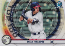 Load image into Gallery viewer, 2020 Bowman Scouts’ Top 100 Chrome Refractor Insert ~ Pick your card