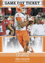 Load image into Gallery viewer, 2020 Panini Contenders Draft Picks GAME DAY TICKETS Inserts - Pick Your Cards