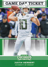 Load image into Gallery viewer, 2020 Panini Contenders Draft Picks GAME DAY TICKETS Inserts - Pick Your Cards