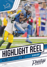 Load image into Gallery viewer, 2020 Panini Prestige NFL HIGHLIGHT REEL BLUE PARALLELS ~ Pick Your Cards