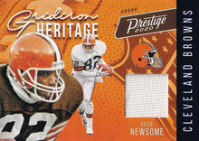 Load image into Gallery viewer, 2020 Panini Prestige NFL GRIDIRON HERITAGE RELICS BLUE ~ Pick Your Cards