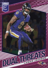 Load image into Gallery viewer, 2020 Donruss Elite NFL Football DUAL THREATS PINK INSERTS ~ Pick Your Cards