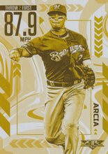 Load image into Gallery viewer, 2020 Topps Fire Baseball ARMS ABLAZE GOLD MINTED INSERTS ~ Pick your card