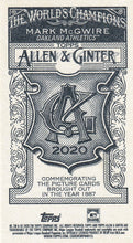 Load image into Gallery viewer, 2020 Topps Allen & Ginter MINI NO NUMBERS PR50 ~ Pick your card