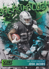 Load image into Gallery viewer, 2021 Panini Score NFL Football BREAKTHROUGH Inserts ~ Pick Your Cards