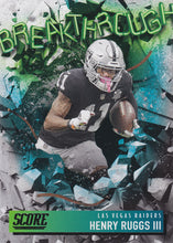 Load image into Gallery viewer, 2021 Panini Score NFL Football BREAKTHROUGH Inserts ~ Pick Your Cards