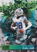 Load image into Gallery viewer, 2021 Panini Score NFL Football BREAKTHROUGH Inserts ~ Pick Your Cards