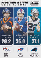 Load image into Gallery viewer, 2021 Panini Score NFL Football FANTASY STARS Inserts ~ Pick Your Cards