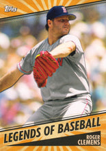 Load image into Gallery viewer, 2021 Topps OPENING DAY Baseball LEGENDS OF BASEBALL Inserts ~ Pick your card