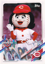 Load image into Gallery viewer, 2021 Topps OPENING DAY Baseball MASCOTS Inserts ~ Pick your card