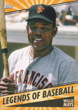 Load image into Gallery viewer, 2021 Topps OPENING DAY Baseball LEGENDS OF BASEBALL Inserts ~ Pick your card